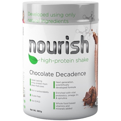 SystemLS Nourish High Protein Shake Chocolate Decadence G/F 580g