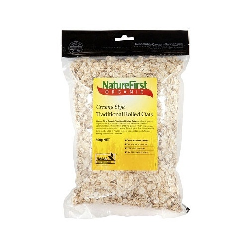 Natures First Organic Traditional Rolled Oats 500g
