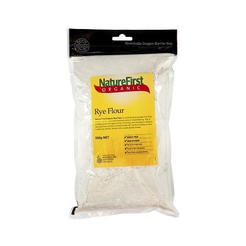 Natures First Organic Rye Flour 500g