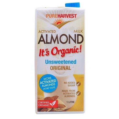 Pure Harvest Organic Unsweetened Almond Milk 1ltr