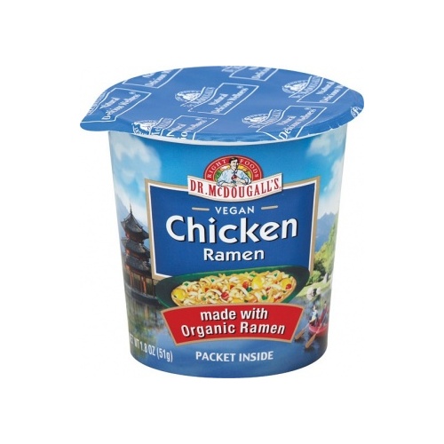 Dr McDougall Big Cup Soup Organic Chicken Ramen Noodles 51g