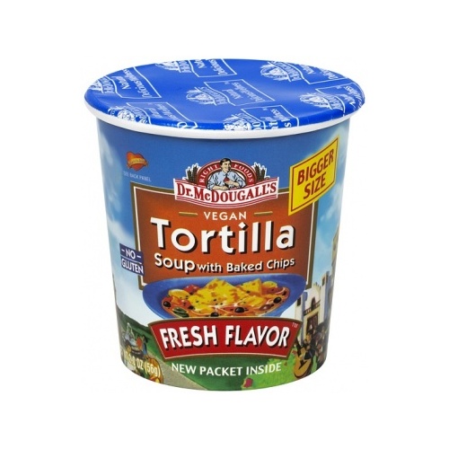 Dr McDougall Big Cup Soup Tortilla with Bake Chips 56g