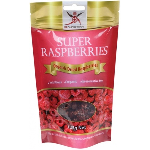 Dr Superfoods Super Raspberries Dried 125g