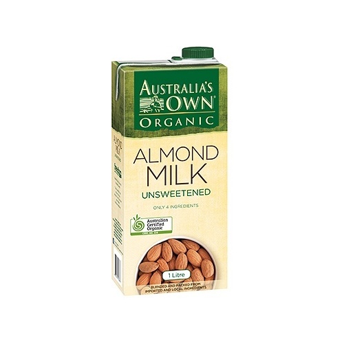Australia's Own Organic Unsweetened Almond Milk 8x1L