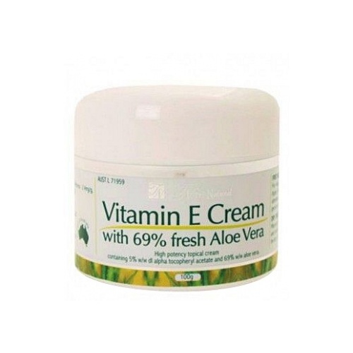 Tri-Natural Vitamin E Cream 69% Aloe 100gm