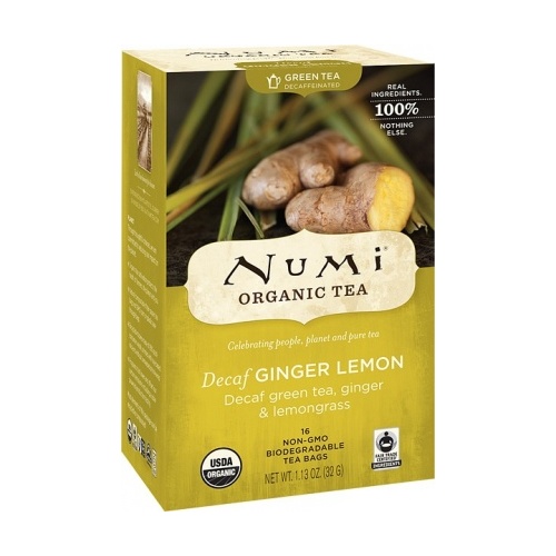 Numi Organic Tea Decaf Ginger Lemon 16Teabags