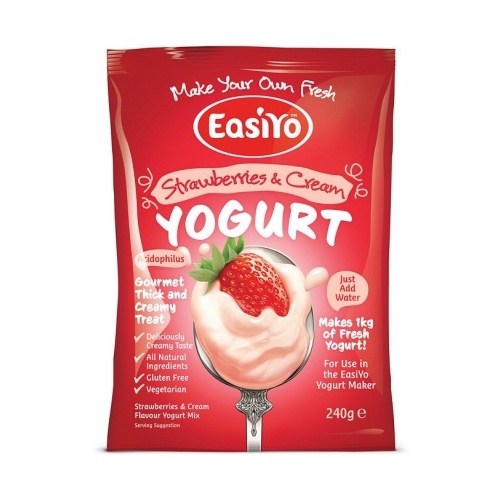 Easiyo Strawberries &amp; Cream Yogurt 240g