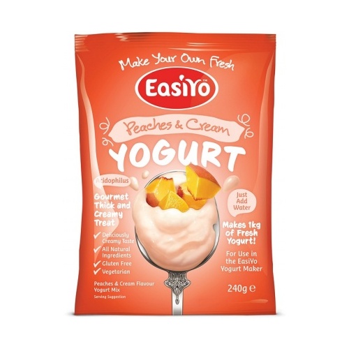 Easiyo Peaches &amp; Cream Yogurt 240g