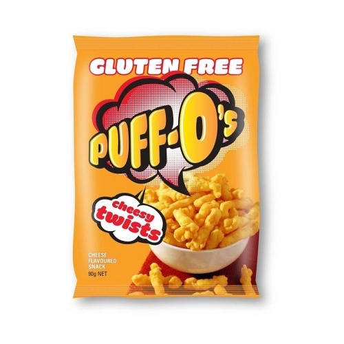Puff-O's Cheesy Twists G/F 6x90g