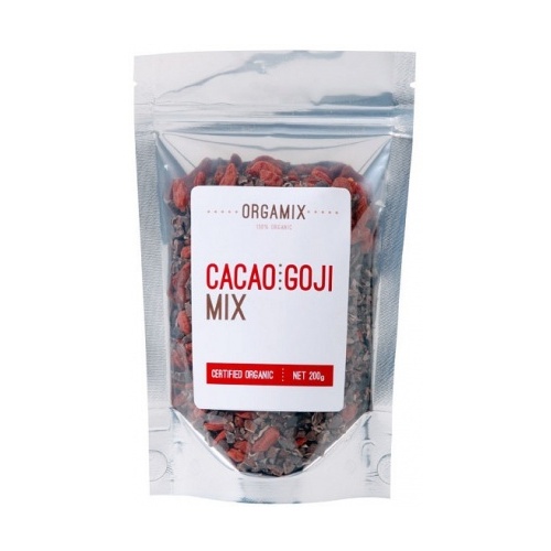 Orgamix Organic Cacao Goji Mix G/F 200g