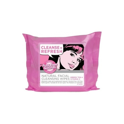 Essenzza Fuss Free Facial Cleanse Wipes Refresh 25Pk