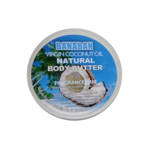Banaban Extra Virgin Coconut Oil  Natural Body Butter (FFree) 250g