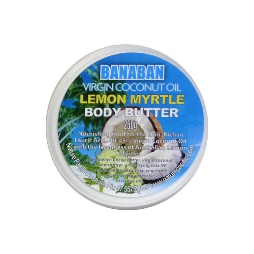 Banaban Extra Virgin Lemon Myrtle Body Butter 250g