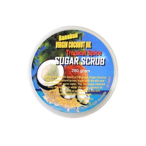 Banaban Extra Virgin Coconut Oil Tropical Spice Sugar Scrub 280g