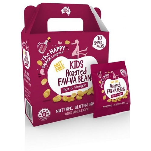 The Happy Snack Company KIDS Fav-va Beans Salt & Vinegar 10x15g Pack