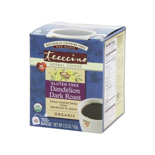 Teeccino Organic Dandelion Dark Roast G/F 10Tee-Bags