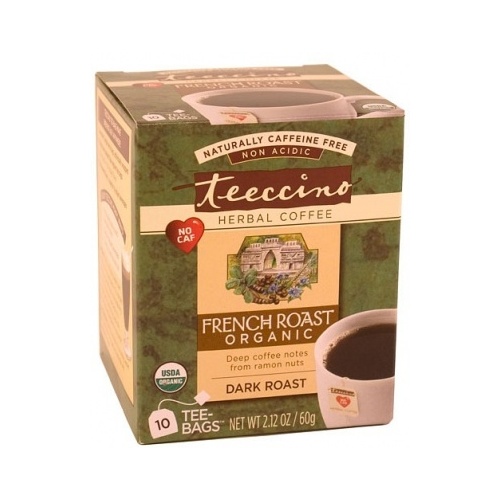 Teeccino French Roast Herbal Coffee 10 Tee-Bags
