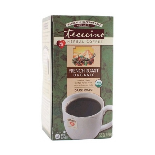 Teeccino French Roast Herbal Coffee 25 Tee-Bags