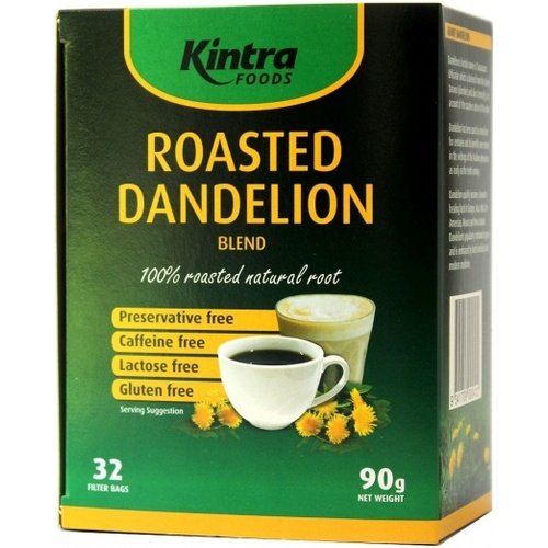 Kintra Foods Roasted Dandelion G/F 32 Filter Bags 90g