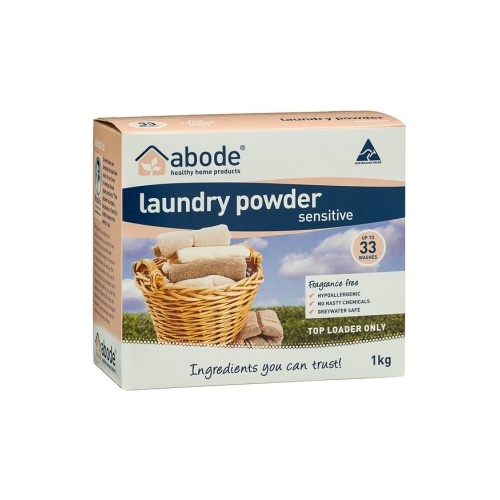Abode Laundry Powder Sensitive Fragrance Free Top Loader 1Kg