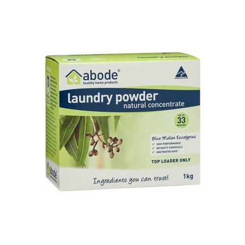 Abode Laundry Powder Blue Mallee Eucalyptus Top Loader 1Kg