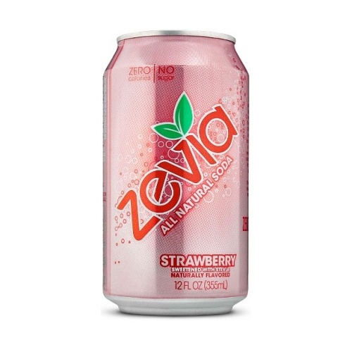 Zevia Natural Diet Soda Strawberry 355mlx6