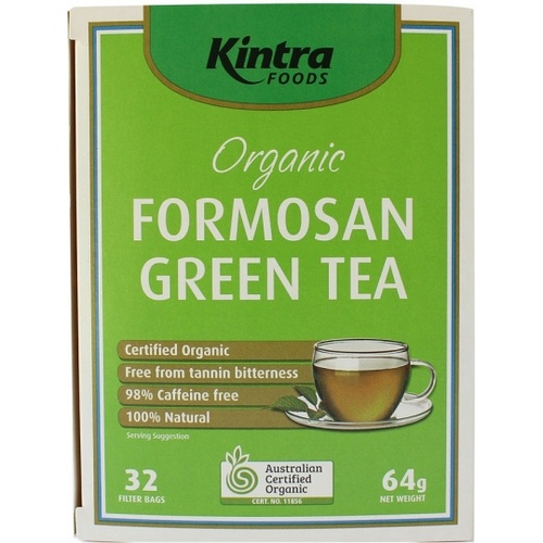 Kintra Foods Organic Formosan Green Tea 32Teabags