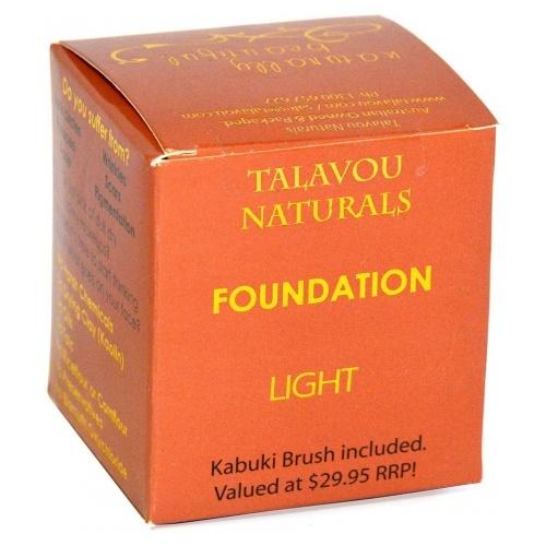 Talavou Naturals Light Powder 8g with Kabuki Brush