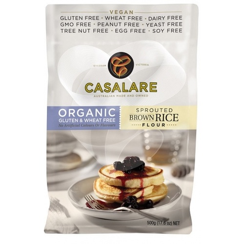 Casalare Organic Sprouted Brown Rice Flour 500g