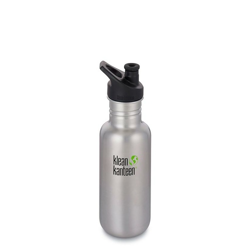 STAINLESS STEEL BOTTLE 532ML BRUSHED STAINLESS STEEL SPORTS CAP