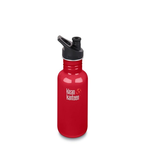 STAINLESS STEEL BOTTLE 532ML MINERAL RED WITH SPORTS CAP