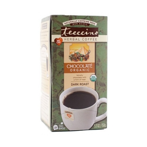 Teeccino Maya Choc Herbal Coffee 25 Tee-Bags