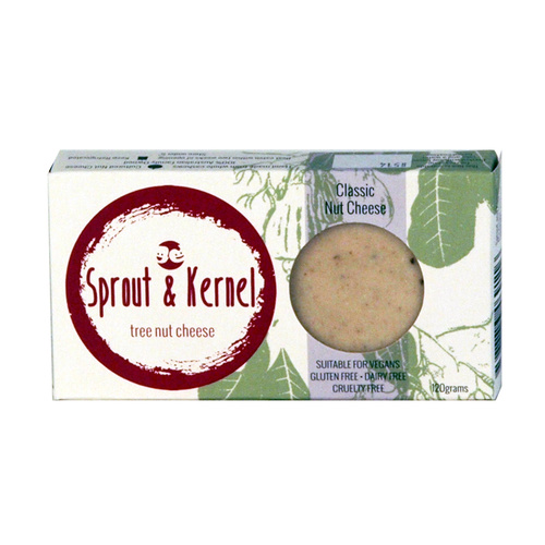 SPROUT &amp; KERNAL TREE NUT CHEESE 120G CLASSIC