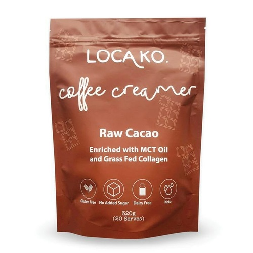 LOCAKO COFFEE CREAMER 320G RAW CACAO
