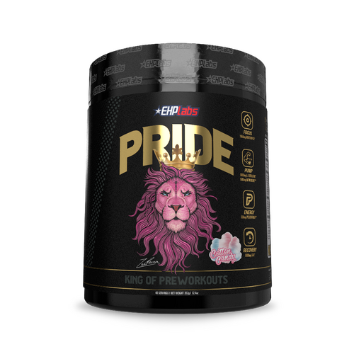 EHPLABS PRIDE - KING OF THE PRE WORKOUTS - 40 SERVES COTTON CANDY