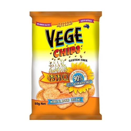 Vege Chips BBQ W/F 50gm