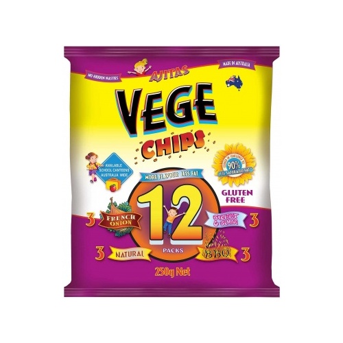 Vege Chips Multi 12 Pack W/F G/F 250gm