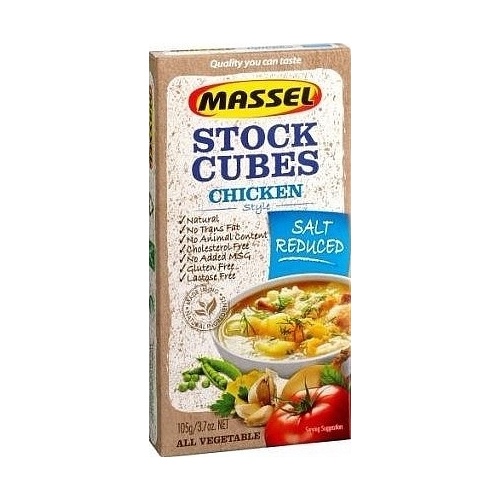 Massel Chicken Style Salt Reduced Cube 105gm