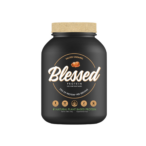 BLESSED PLANT PROTEIN SALTED CARAMEL 435G