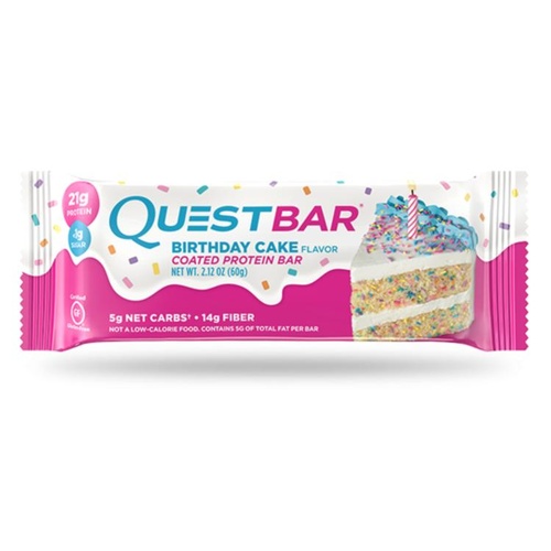 Quest Protein Bar Birthday Cake G/F 60G