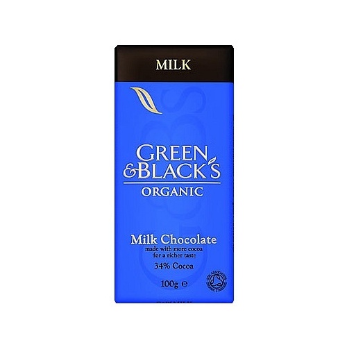 Green &amp; Blacks Milk Chocolate 100g