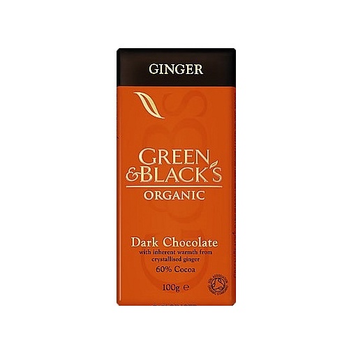 Green &amp; Blacks Ginger Dark Chocolate 100g