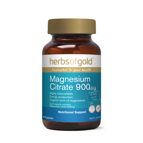 HERBS OF GOLD MAGNESIUM CITRATE 900 60VC