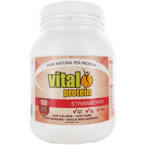 Vital Pea Protein Isolate Strawberry 1Kg