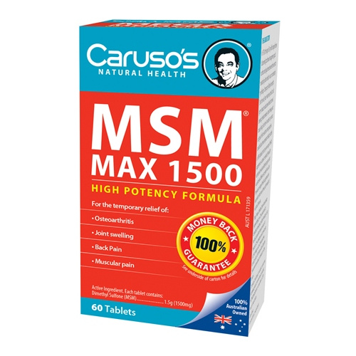 CARUSO'S NATURAL HEALTH MSM MAX 1500 60T