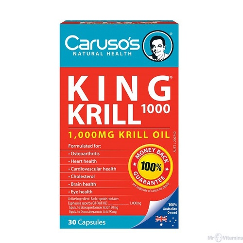 CARUSO'S NATURAL HEALTH KING KRILL 1000MG 30C