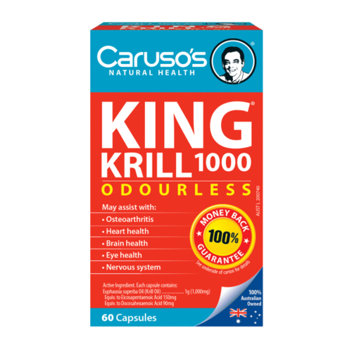 CARUSO'S NATURAL HEALTH KING KRILL 1000MG 60C