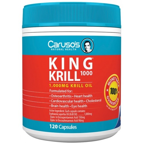 CARUSO'S NATURAL HEALTH KING KRILL 1000MG 120C