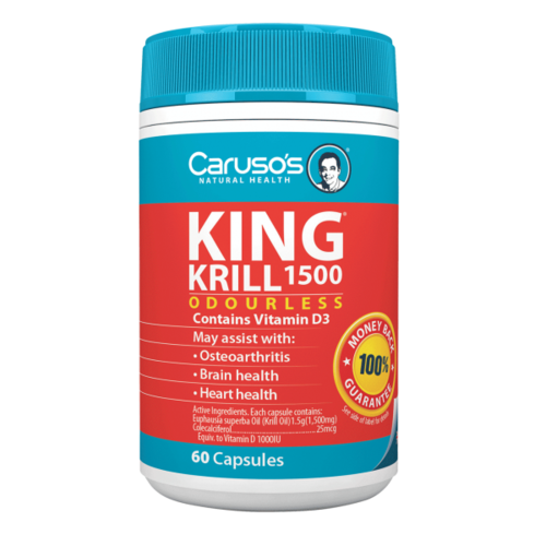 CARUSO'S NATURAL HEALTH KING KRILL 1500MG + D 60C