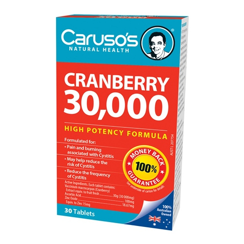 CARUSO'S NATURAL HEALTH CRANBERRY 30,000 30T